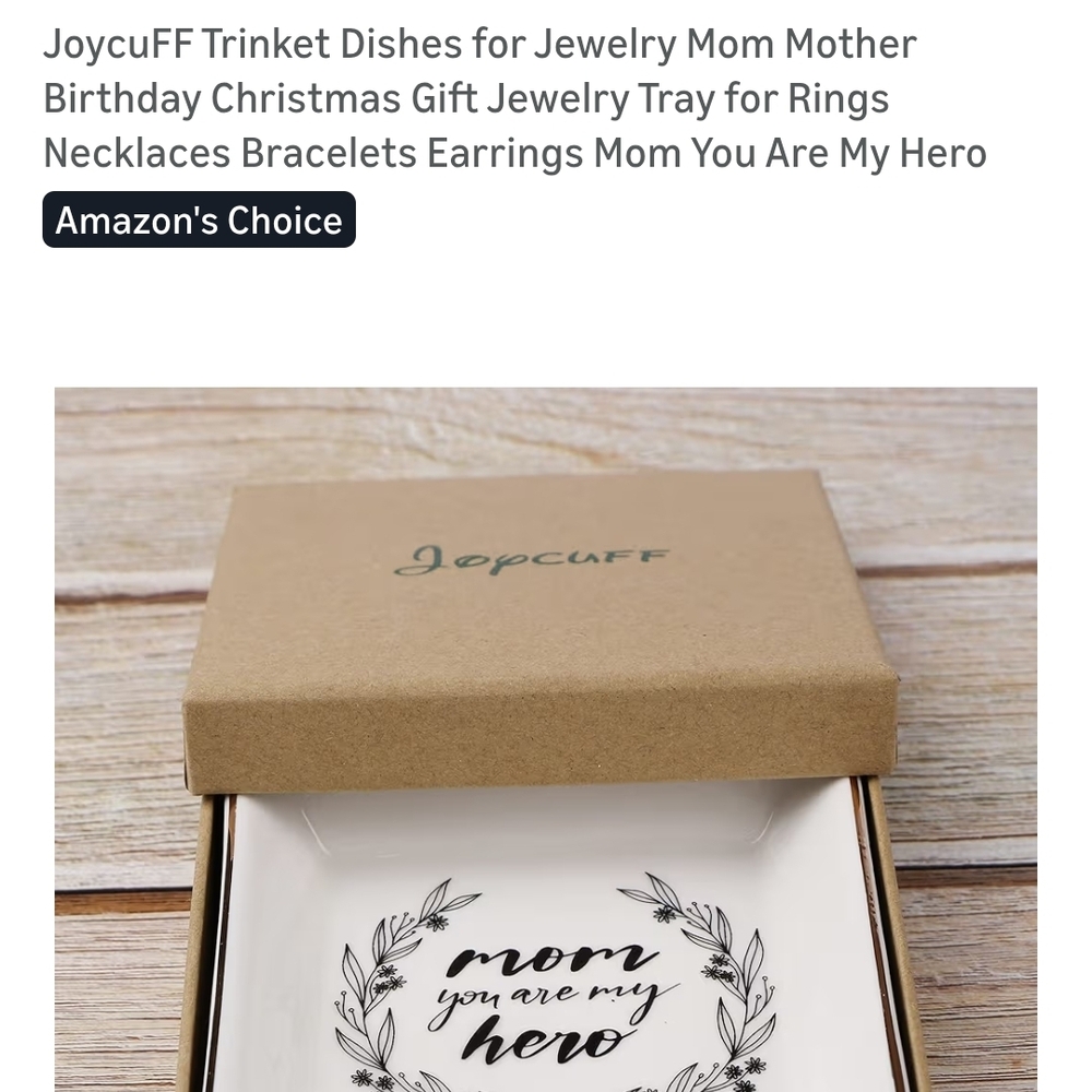 Chic Gold-Trimmed White Jewelry Tray - Picture 4 of 10